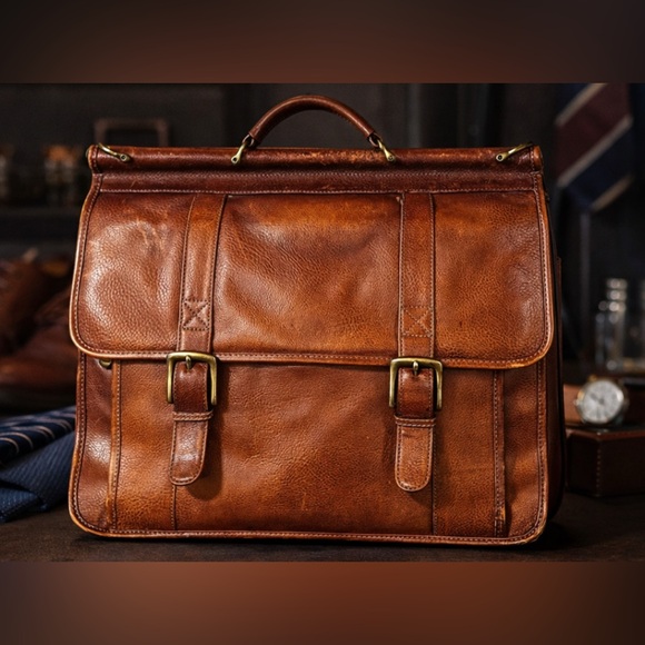 Wilsons Leather Other - Vintage Wilsons Leather Rich Tan Briefcase / work bag